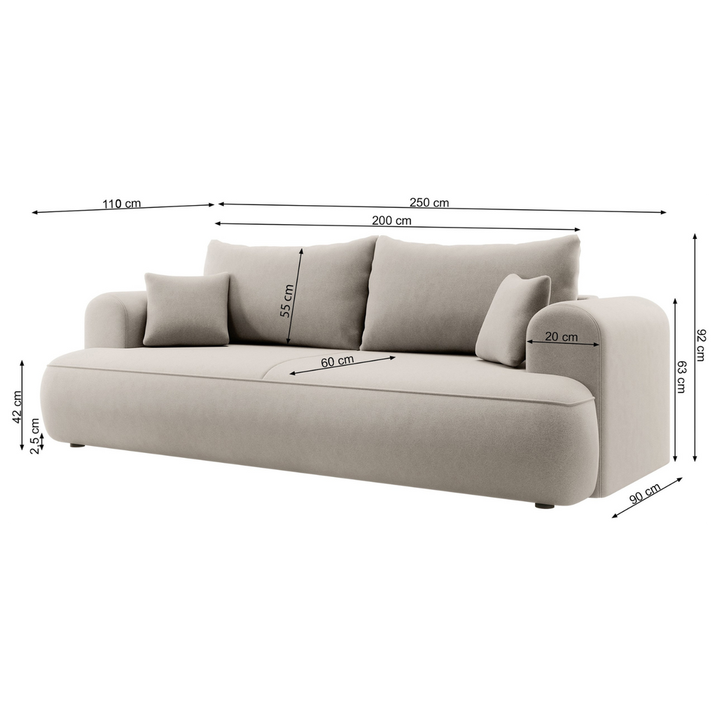 Sofa "Bubble" Smėlinis