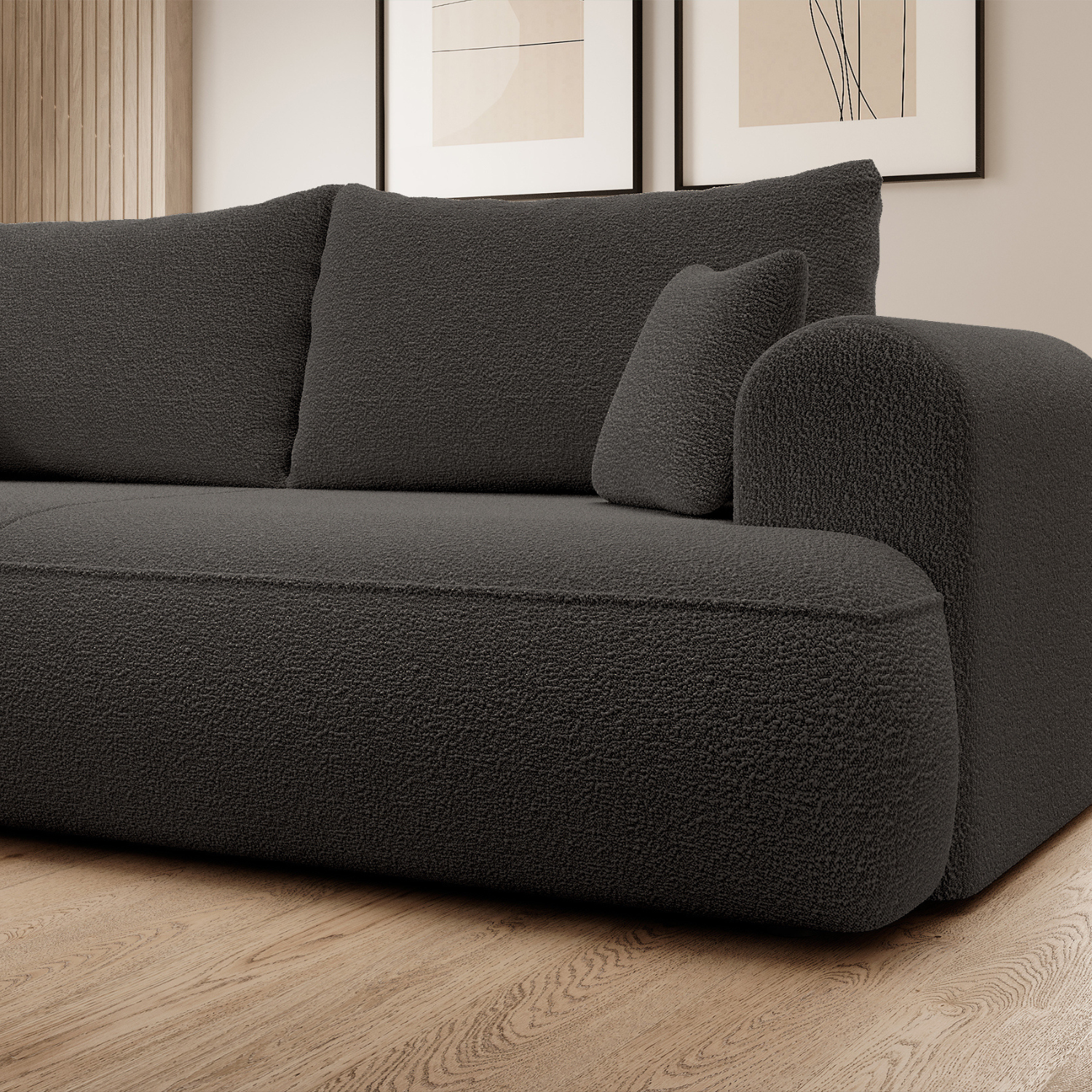 Sofa "Bubble" Tamsiai Pilkas