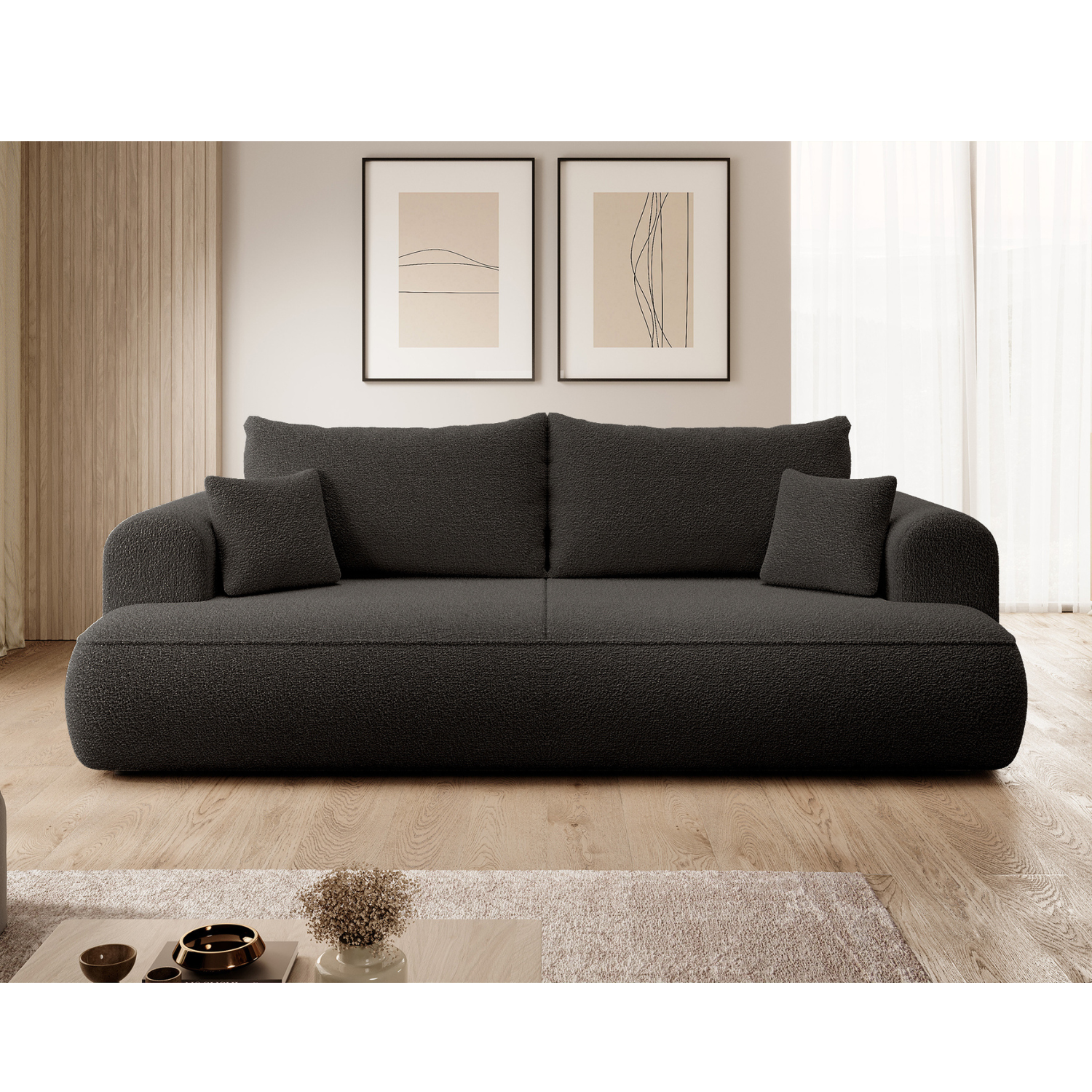 Sofa "Bubble" Tamsiai Pilkas