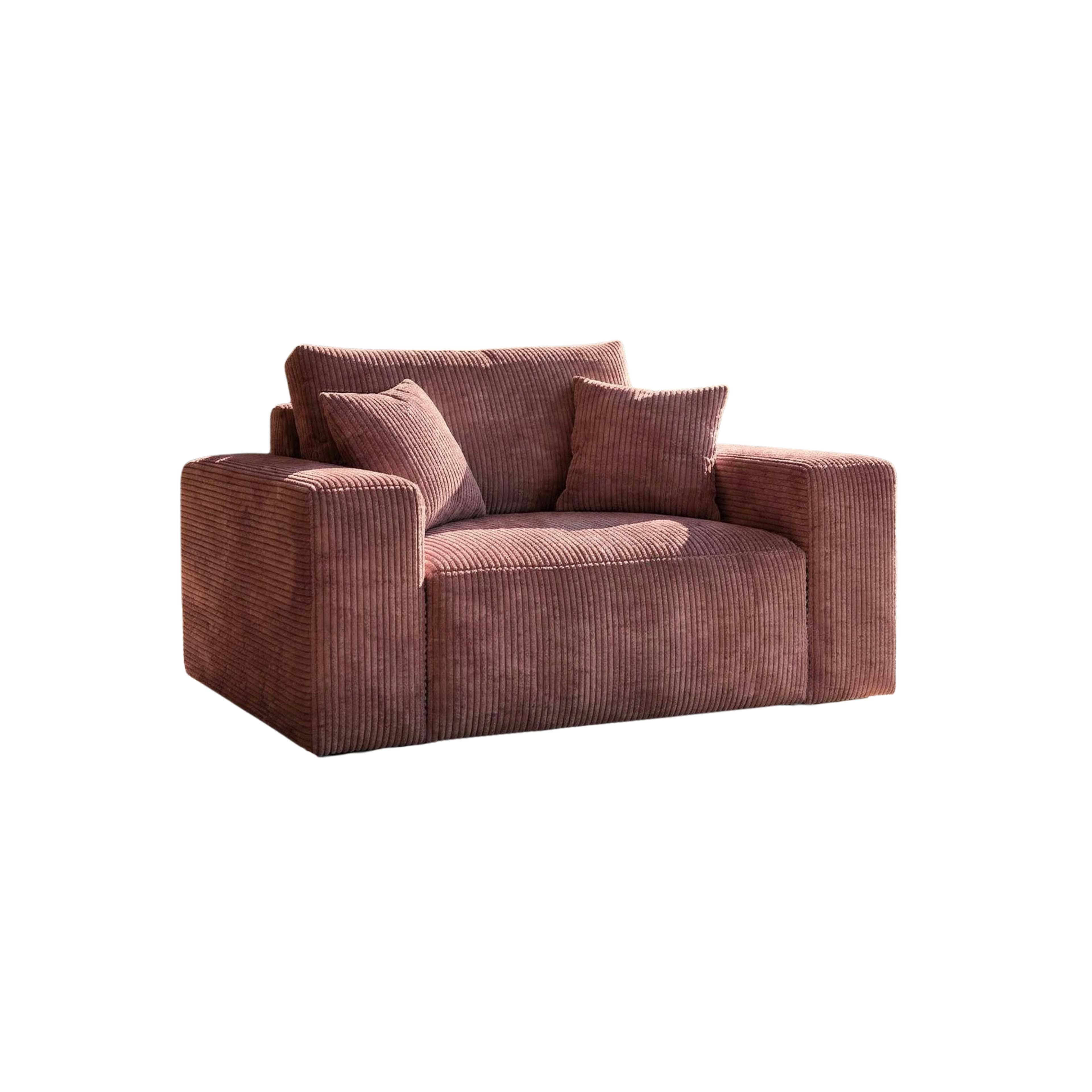 Fotelis "Plush" Rožinis