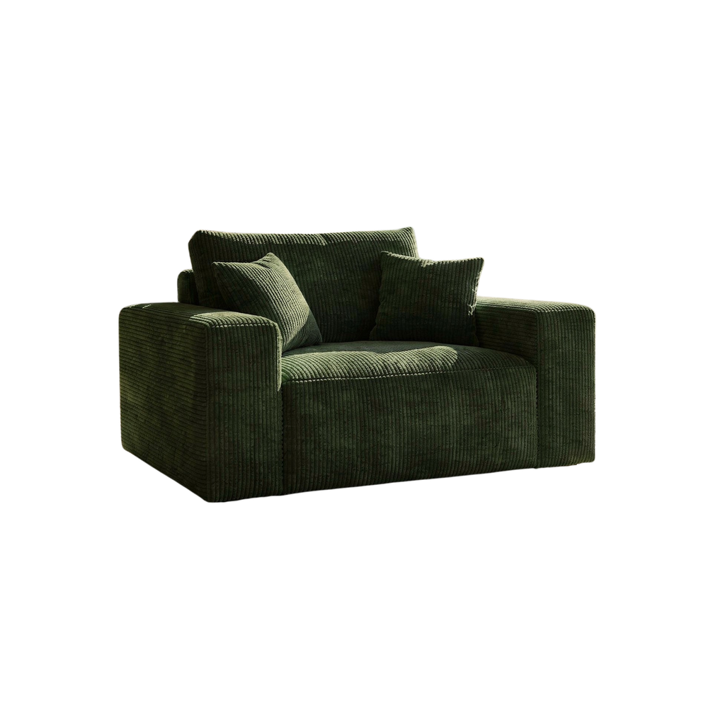 Fotelis "Plush" Tamsiai žalias