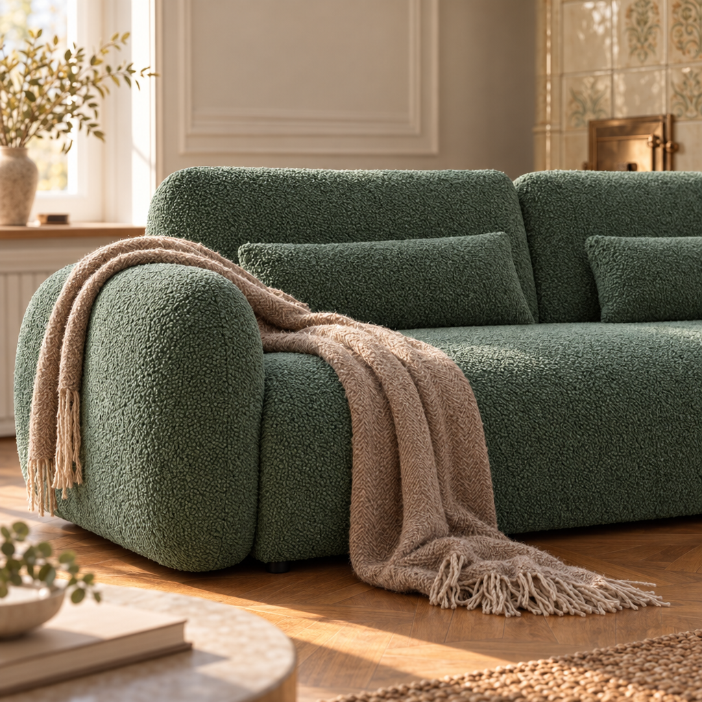 Sofa "Luna" Tamsiai Žalia