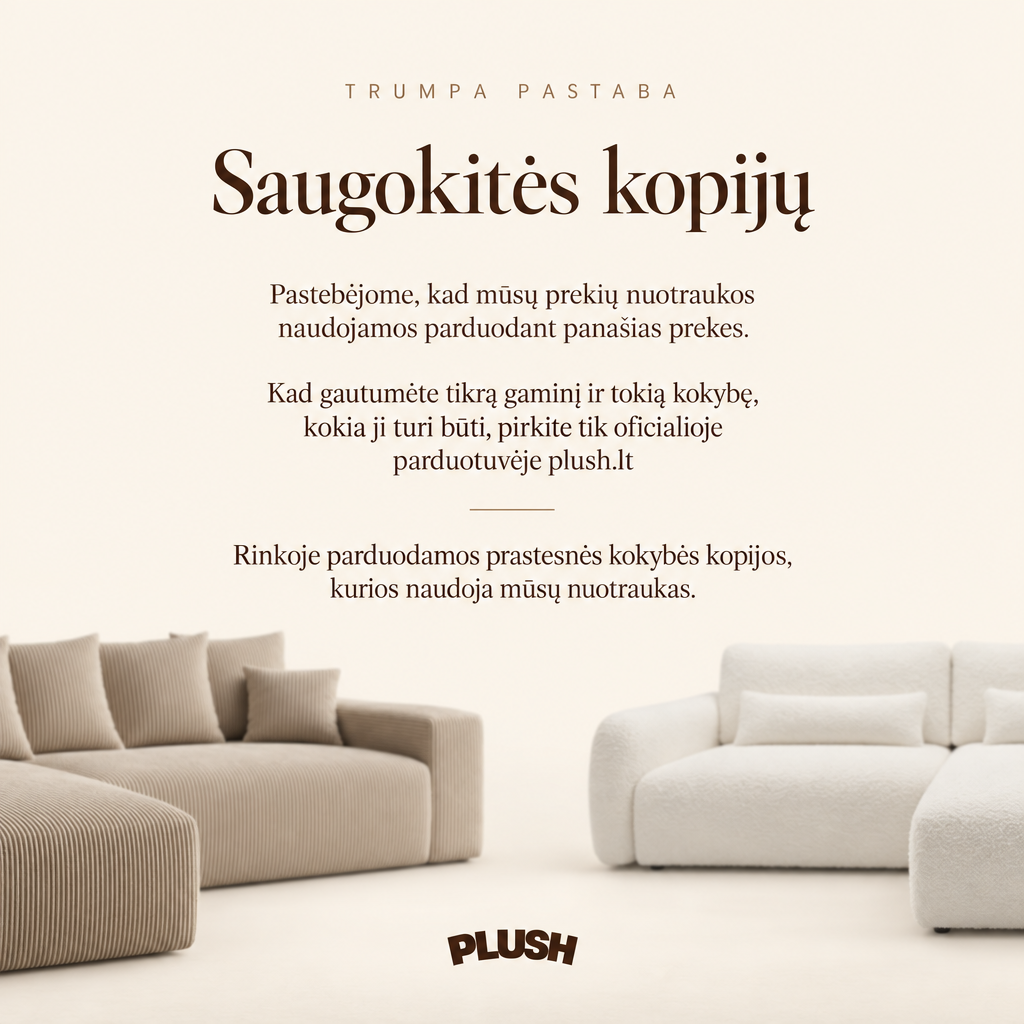 Sofa "Plush" Cappuccino