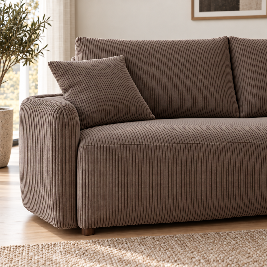 Sofa "Fluffy" Tamsiai Ruda