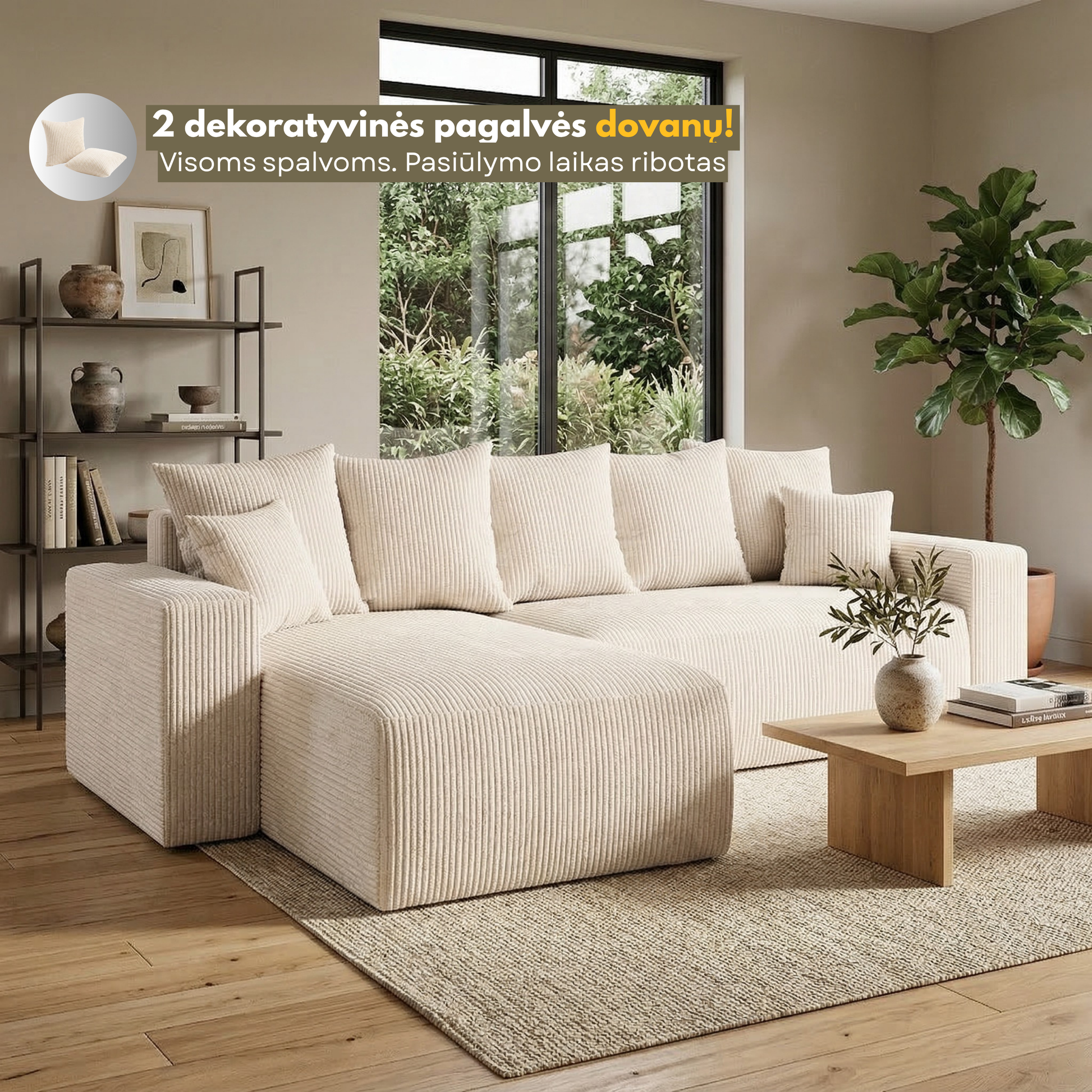 Kampas “Plush” Beige