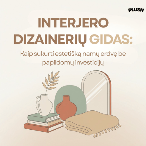 Interjero dizainerių gidas: sukurkite estetišką namų erdvę - Plush