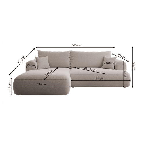 Kampas "Bubble" Tamsiai Pilkas - Plush