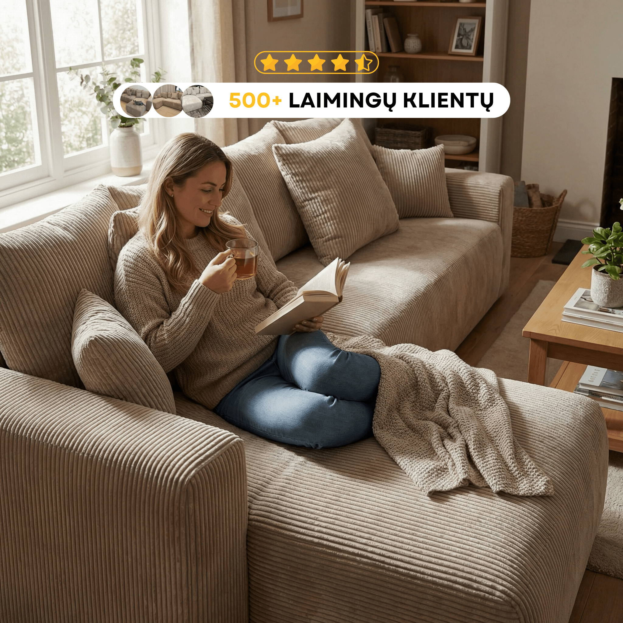 Kampas “Plush” Mėlynas