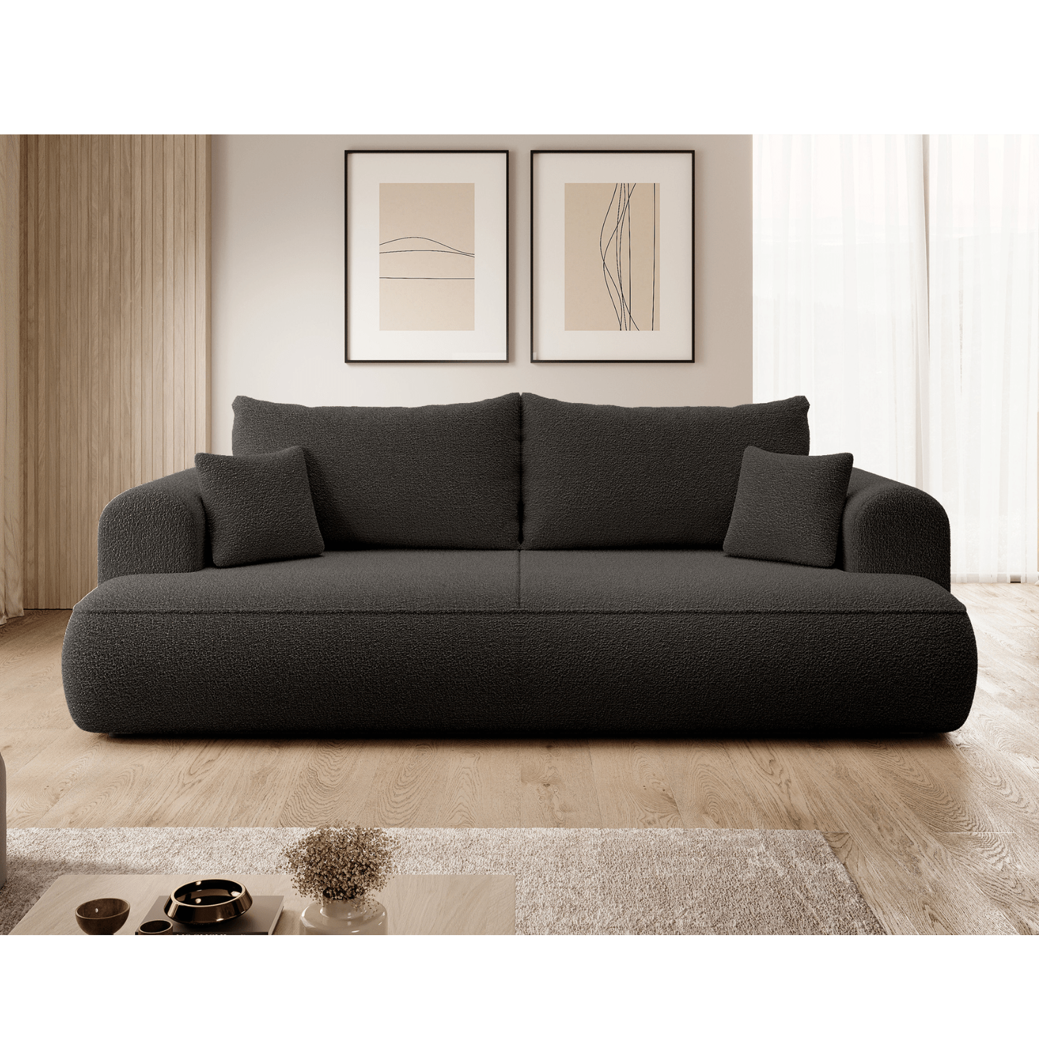 Sofa "Bubble" Tamsiai Pilkas - Plush
