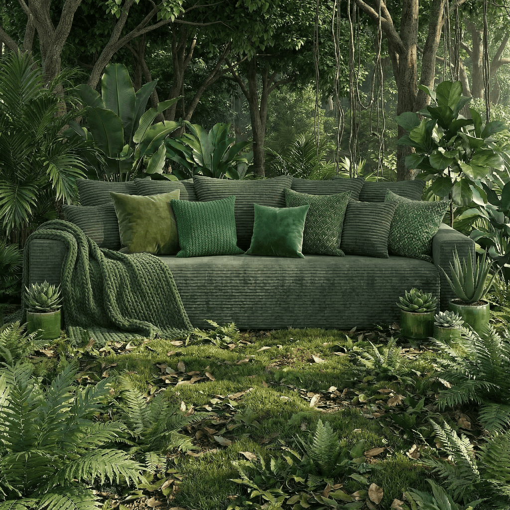 Sofa "Plush" Tamsiai Žalias - Plush