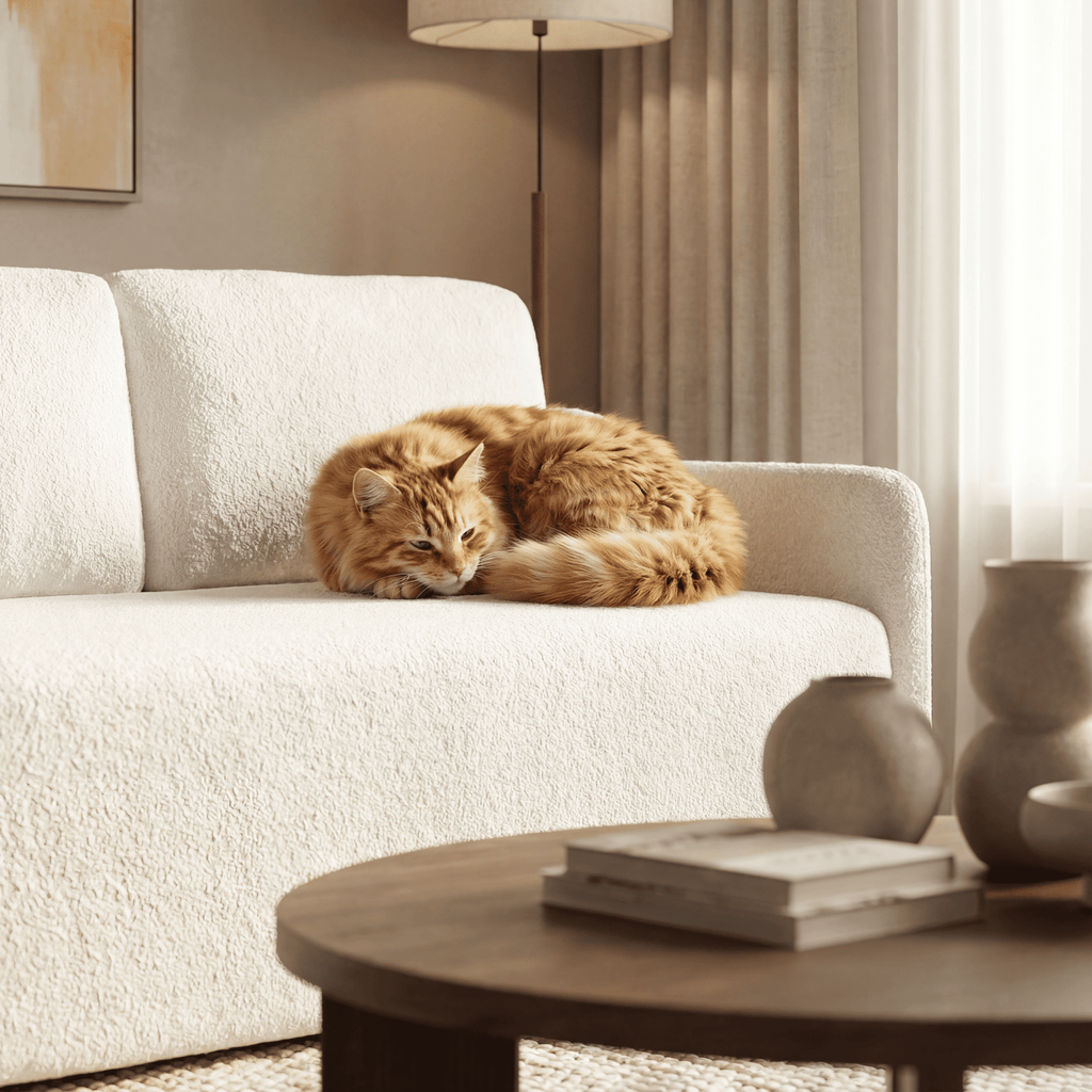 Sofa "Sofi" Pilka - Plush