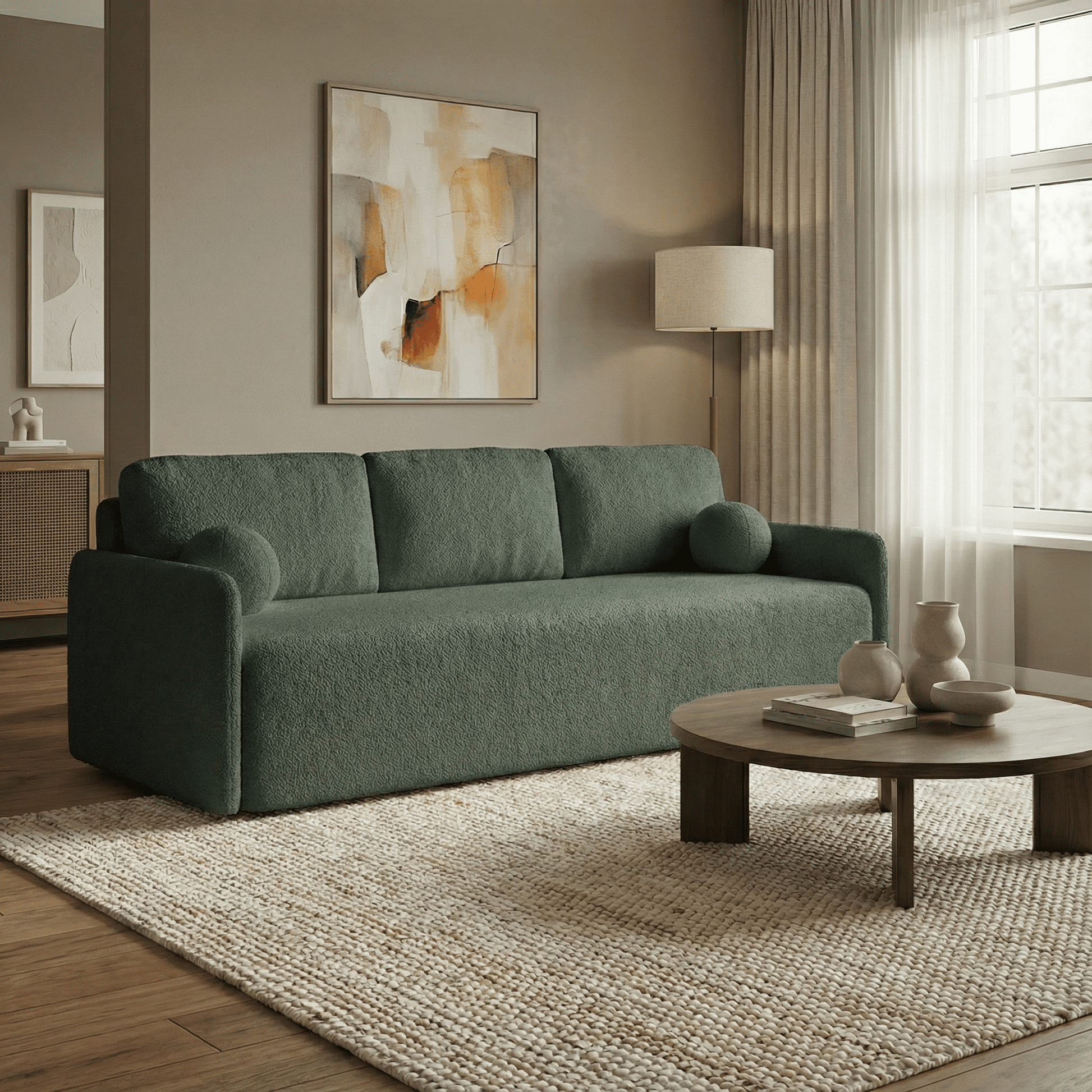 Sofa "Sofi" Pilka - Plush