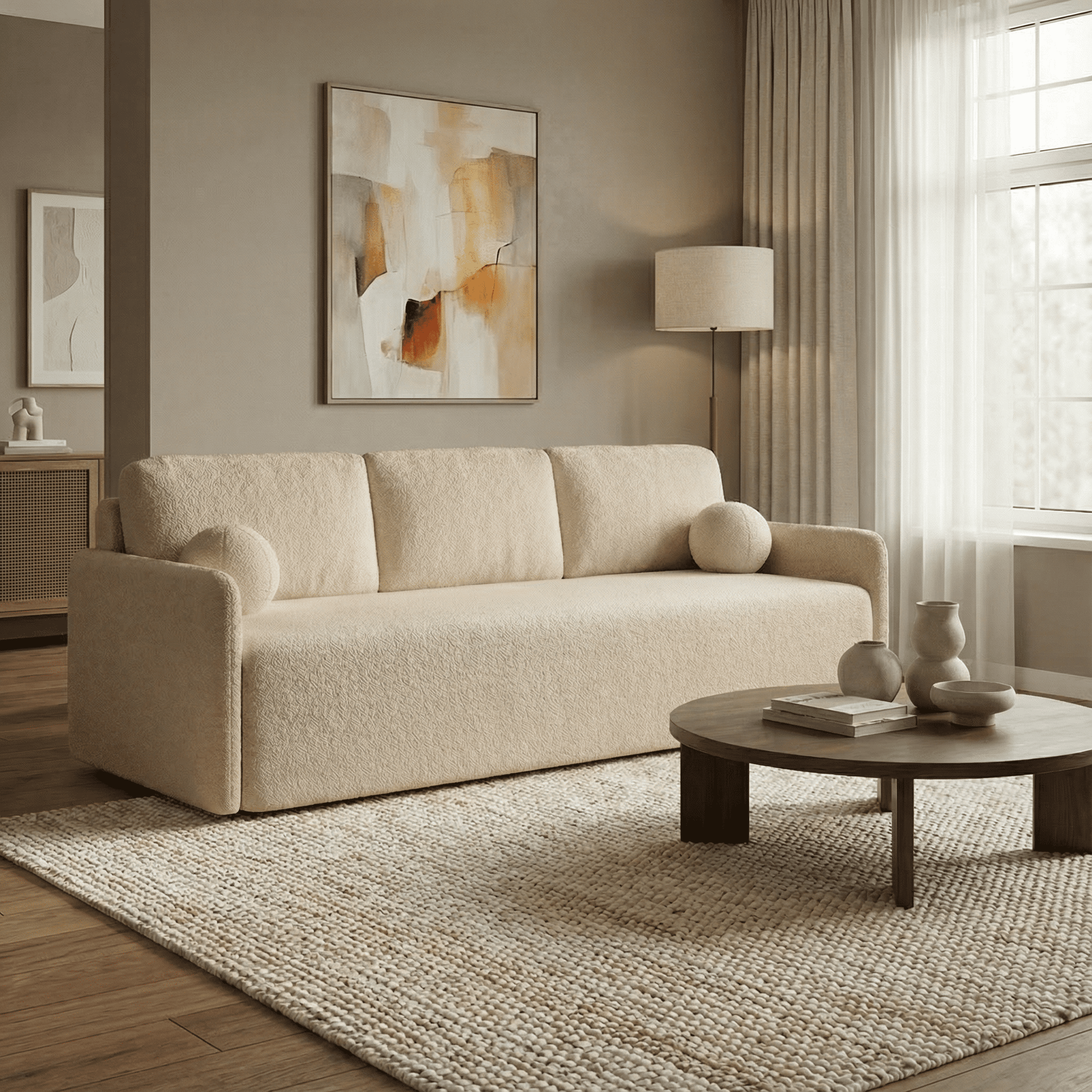 Sofa "Sofi" Pilka - Plush