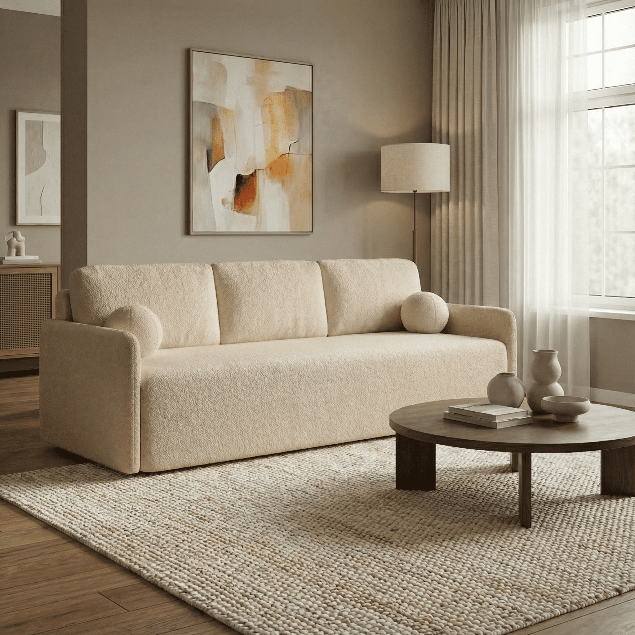 Sofa "Sofi" Pilka - Plush
